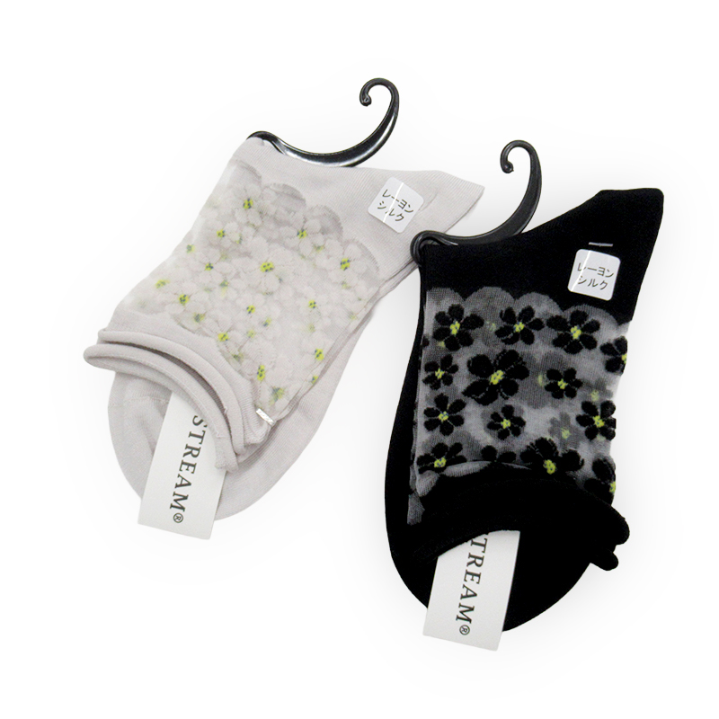 STREAM  トップシースルー花柄ソックス